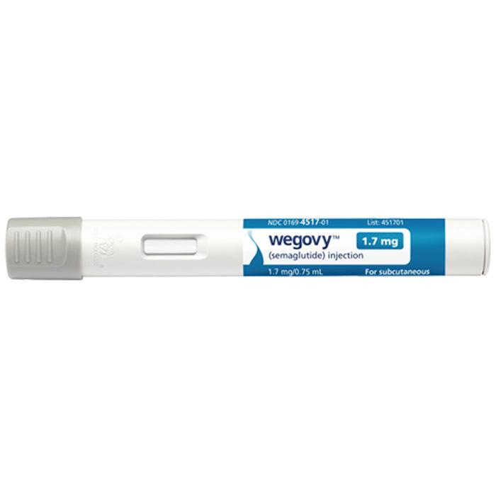 Wegovy (semaglutide) Injector 1.7 mg/0.75 mL, 4 Pens Per Box **Refrige — Mountainside Medical